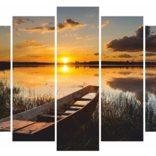 Модульная картина Прогулка на лодке